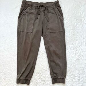 Bella Dahl‎ Pocket Jogger Women’s Medium Petite Brown Green Casual Minimalist